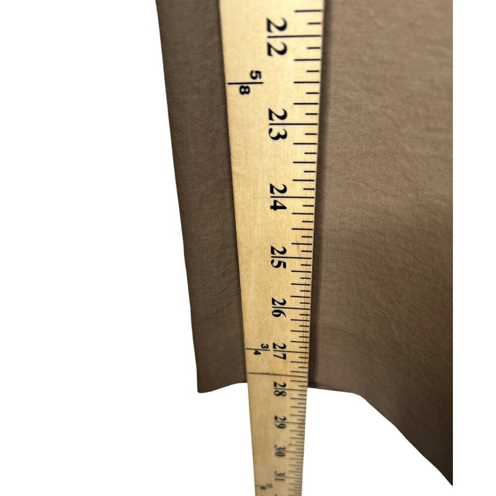 Anne Klein Womens Nutmeg Crinklette Straight Leg Pants Size 2P - Picture 6 of 15